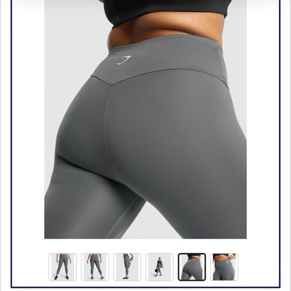Gymshark Gray High-Waisted Leggings - Picture 2 of 13
